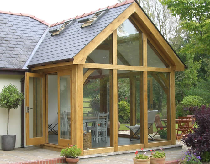 Oak framed conservatory